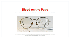 Desktop Screenshot of bloodonthepage.com
